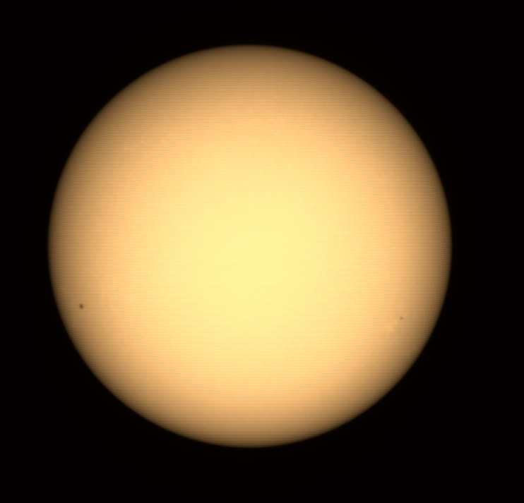 Bild der Sonne mit einem Fleck